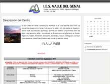 Tablet Screenshot of iesvalledelgenal.com